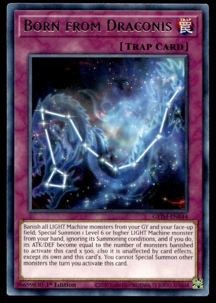 Born from Draconis - GEIM-EN044 - 1st Edition - YuGiOh 