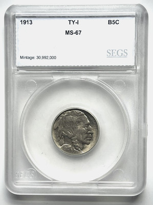 1913 TYPE 1 BUFFALO NICKEL GEM++ RARE UNCIRCULATED COIN (#8-9751)