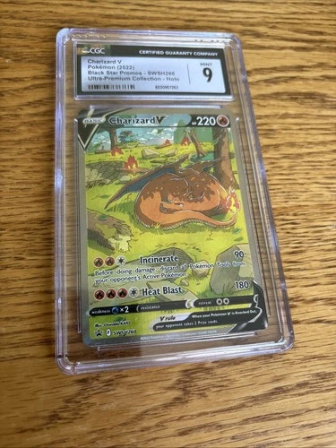 Pokémon CGC 9 Charizard V SWSH260 Black Star Promo Ultra Premium Collection