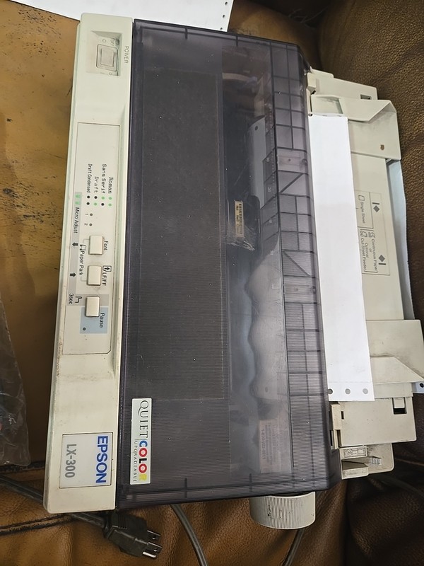 Epson LX-300 Dot Matrix Printer QuietColor Upgradable W/3 New Ink Cartridges