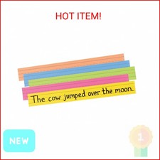 Pacon  Peacock  Super-Bright Sentence Strips, Assorted Colors, Pack Of 100