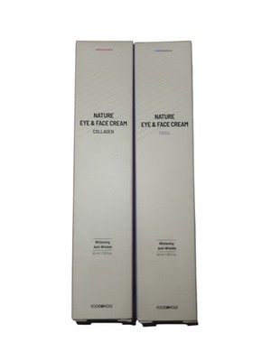 Foodaholic Nature Eye & Face Cream: Collagen & Snail, 1.35 fl. oz, 1 Tube of ea.