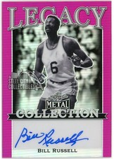 Bill Russell 2022 Leaf Metal Legacy Pink Autograph #LCA-BR10 5/6