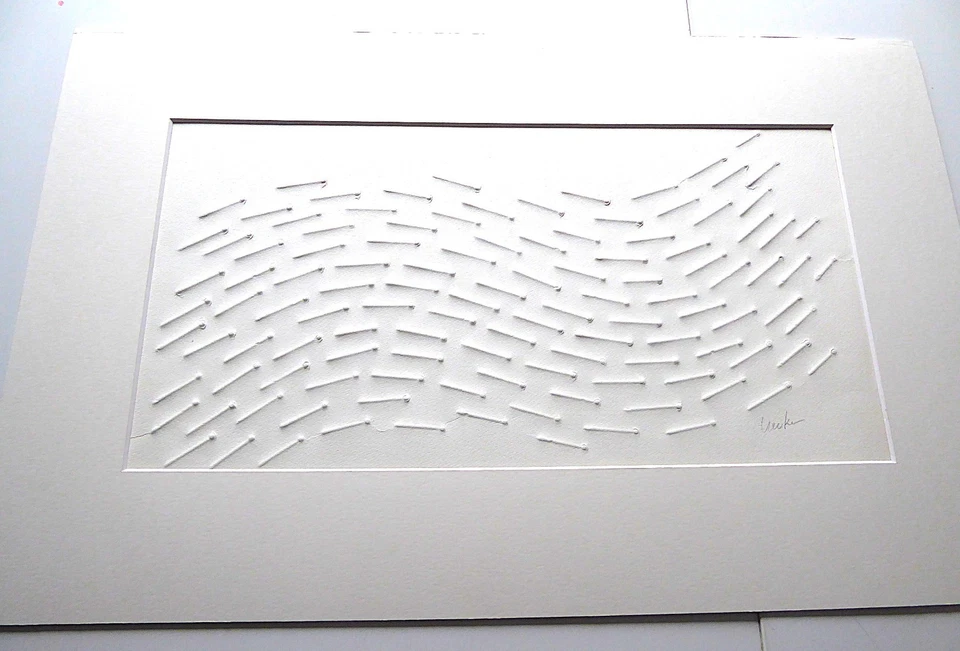 GÜNTHER UECKER - AUS: "VOM LICHT" - FRÜHE NAGELPRÄGUNG - 1974 - Bild 3 von 4