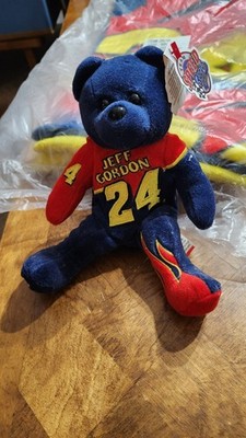 NASCAR Jeff Gordon #24 Team Speed Bears Beanie with tags 2002 8 inch