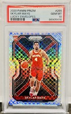 2020-21 Panini Prizm Skylar Mays Rookie /8 Lucky Envelope Prizm RC PSA 10