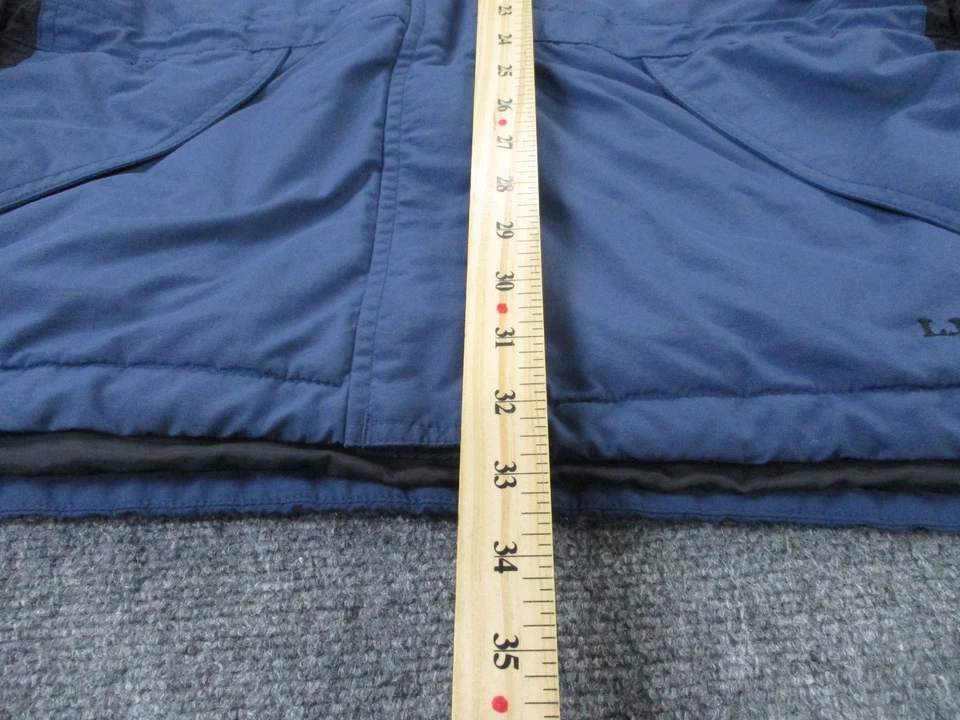 LL Bean Jacket Womens 2X Blue Parka Puffer Coat Outdoors Heavy Camping Hiking - Image 4 of 4