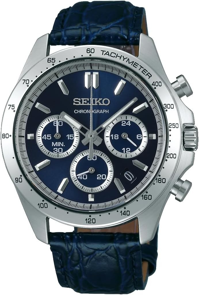 SEIKO SELECTION Seiko Selection 8T Chronograph Watch Mens SBTR019 Blue