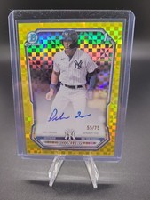 2026 Bowman Baseball Dillon Lewis Yellow X-Fractor 1st Chrome Auto /75