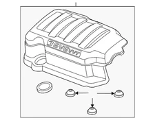 Genuine GM Engine Intake Manifold Cover 12633418