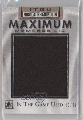 2014-15 ITG Used Maximum Memorabilia 23/50 Nikolai Khabibulin #MM-NK1 g1e