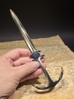 8" Vintage Style Brass Anchor Letter Opener Nautical Desk Accessory — photo 1