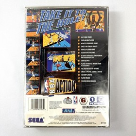 NBA Action for Sega Saturn - CIB Complete in Box + Reg Card EXCELLENT DISC