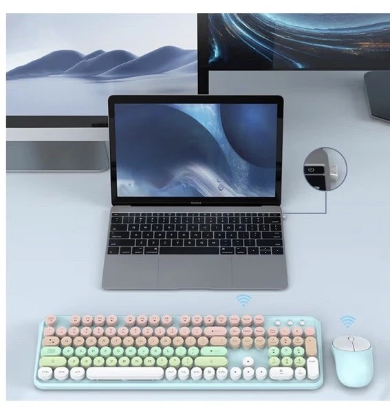 Colorful wireless desktop Key Board EK8870 - Image 3 of 4