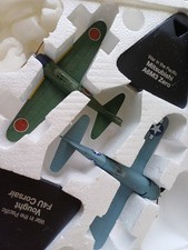 Atlas Editions Diecast 1:72 Dogfight Set X2 Mitsubishi Zero & F4U Corsair WWII