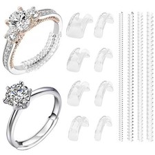 Ring Sizers for Loose Rings, 12 Pack 12 Sizes, Ring Size Adjuster Invisible Gua