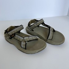 Teva Hurricane XLT 2 Kids Sandals Size 12 Tan Olive Hook Loop Outdoor Shoes