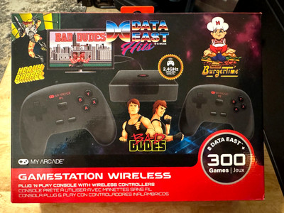 My Arcade Data East Gamestation Wireless Console - 308 Games! Complete in Box!