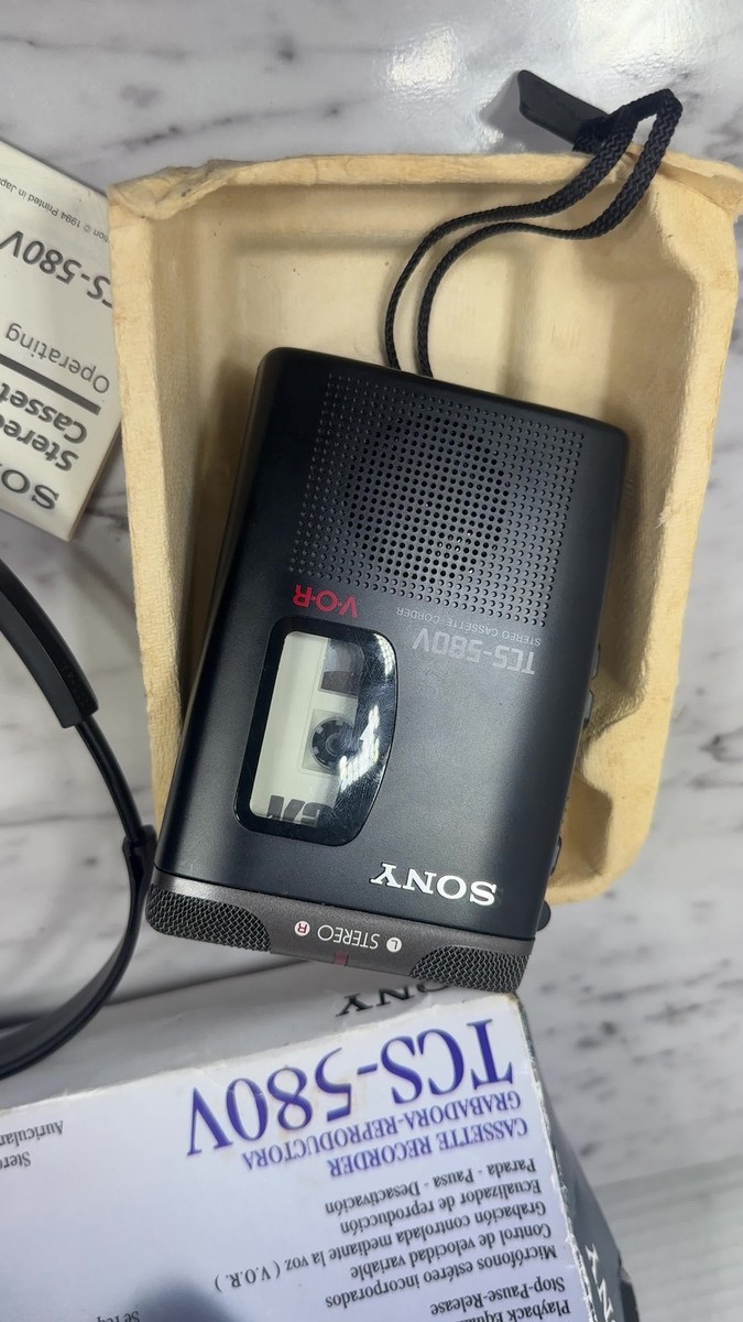 Sony TCS-580V Handheld Cassette Voice Recorder for sale online | eBay