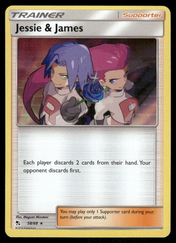 Jessie & James 58/68 Holo Rare Hidden Fates EN Near Mint