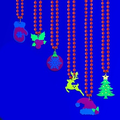 Bright Holiday Glow Halsketten Set für Weihnachtsbaum und Party für deko