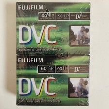 Pack of 2 Fujifilm DVC Mini DV Digital Video Cassettes 60 Min SP - NOS Sealed
