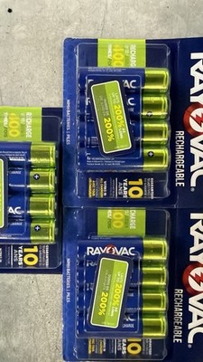 NEW Rayovac Rechargeable AA Batteries 3-4packs LD715-4