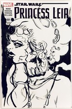 Star Wars Princess Leia - Blank Sketch Varian...