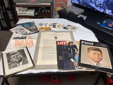 President John F Kennedy LOT Magazine Book Assassination Jacqueline Ephemera 60s