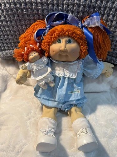 Cabbage Patch Girl 1984, Jesmar, Spain,Red Hair Green Eyes, Outfit &shoes
