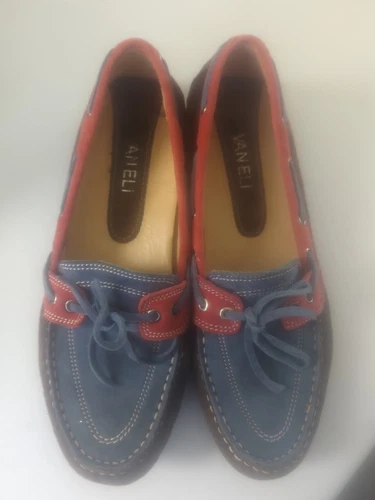VANS Scarpe donna Van Eli mocassino piatto scamosciato slip on misura 6 5 scarpe stile barca
