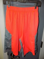 Nike Gray/ Melon Dri Fit Shorts Size L Boy's EUC
