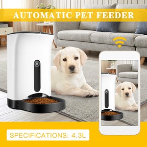 Automatic Pet Feeder For Cat Dog Ios Android App Wifi Cam Timer
