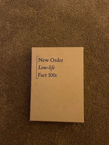 New Order Low-life Boxed Cassette Fact 100c