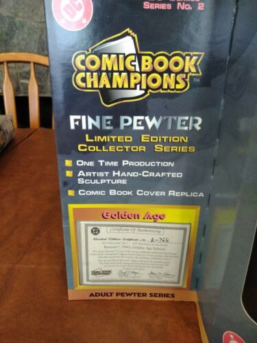 Batman Golden Age Edition limitierte Figur Cover Replik Comicbuch Champions selten - Bild 2 von 6
