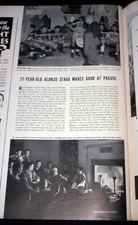 AMOS ALONZO STAGG 1939 FOOTBALL PICTORIAL * COLLEGE of the PACIFIC DICK BENTLEY