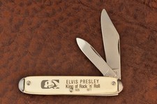 VINTAGE NOVELTY KNIFE CO MADE IN USA "THE KING" ELVIS PRESLEY 1935-1977 (14097