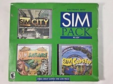 Electronic Arts Sim Pack PC-CD Sim City 3000 Sim Safari Sim Coaster 2002