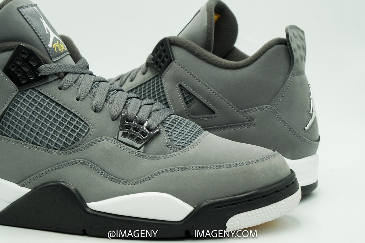 AIR JORDAN IV 4 RETRO USED SIZE 15 COOL GREY CHROME VARSITY AIR JORDAN IV 4 RETRO USED SIZE 15 COOL GREY CHROME VARSITY