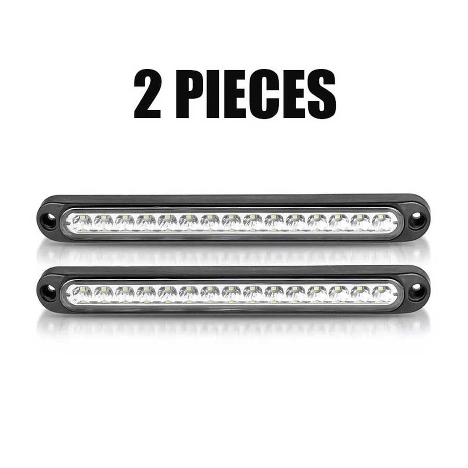 2x Led Tail Light Bar Fog Light Reverse Light Fit Travel Trailer, Boat Trailer E - Foto 5