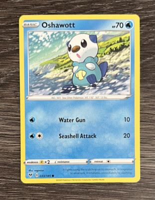 oshawott pokemon card price Oshawott Vivid Voltage 033/185 Regular Pokemon TCG NM Common Pack Fresh  2020