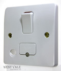 MK Logic Plus - K1030 WHI - 13a Switched Connection Unit With Front Flex Outlet