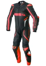 ELEVEIT RC PRO SUIT MOTORCYCLE RACING LEATHER SUIT BLACK RED BLACK RED SIZE 52