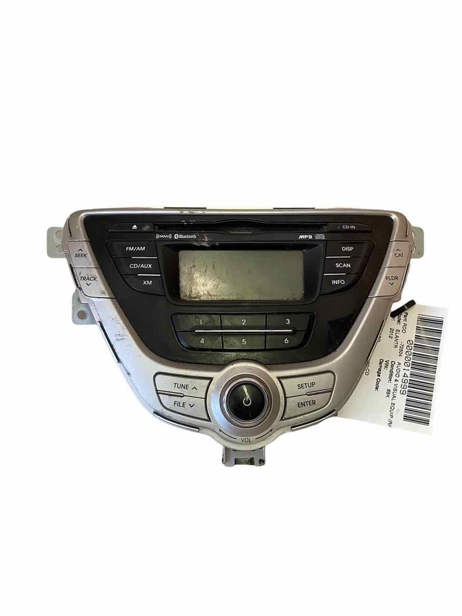 11 12 13 HYUNDAI ELANTRA Audio & Visual Equip Radio Receiver