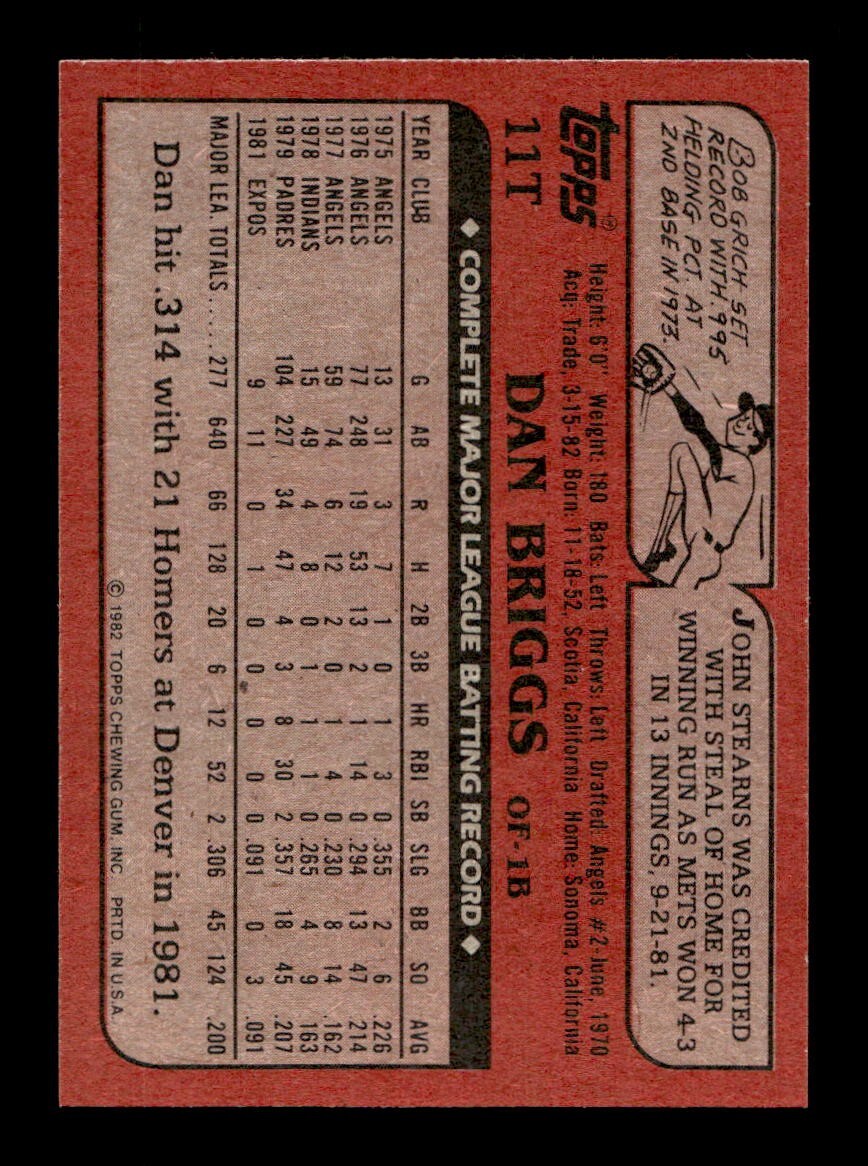 1982 Topps Traded 1-132 EX-MT/NM Pick From List All PICTURED - Picture 45 of 501