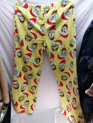 SpongeBob SquarePants Sleepwear Size M Inseam 28" Kids - Picture 3 of 5