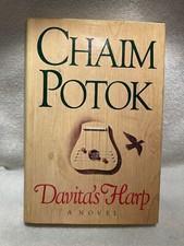 CHAIM POTOK ~ DAVITA'S HARP  1985  FIRST EDITION ~ HCDJ Jewish Heritage JUDAICA