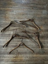 16x Hermes Paris Vintage Wooden Logo Hangers.