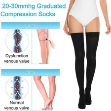 Compression Socks XL Thigh-Hi Stockings - Promoting Better Circulation Relief