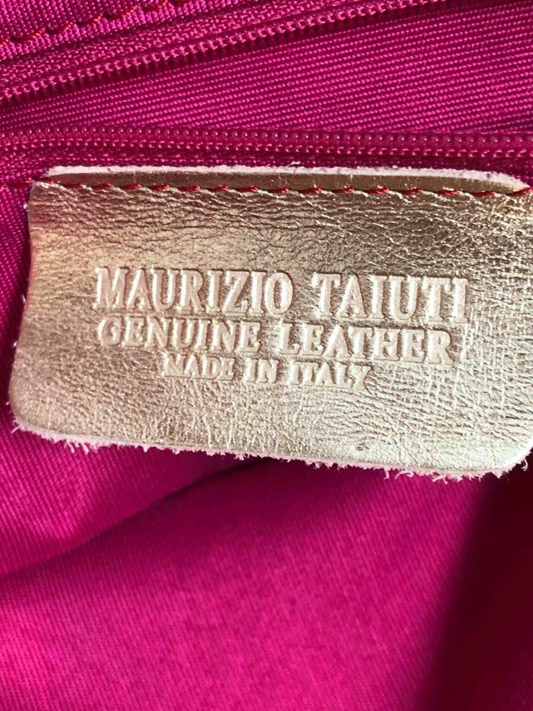MAURIZIO TAIUTI Multi-color Floral Gold Straps Leather